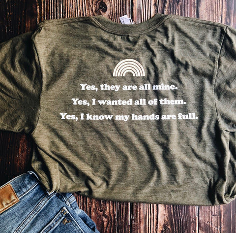 "they're all mine" mother tee