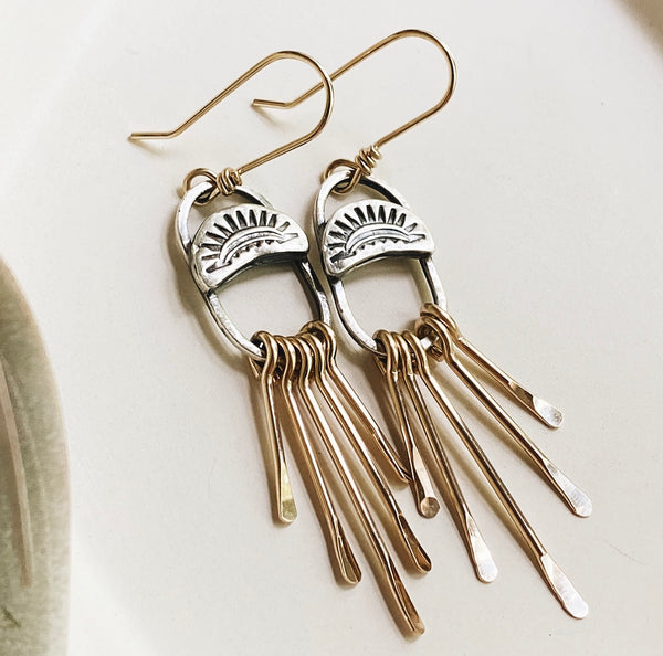 Sedona Sunrise fringe earrings