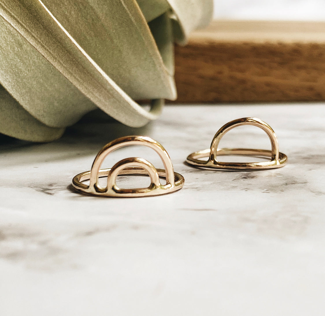 double arch stacking ring