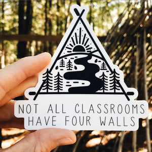"not all classrooms..." sticker